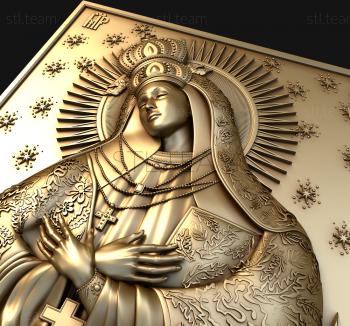 3D model Mother of God of Ostrobramskaya (STL)